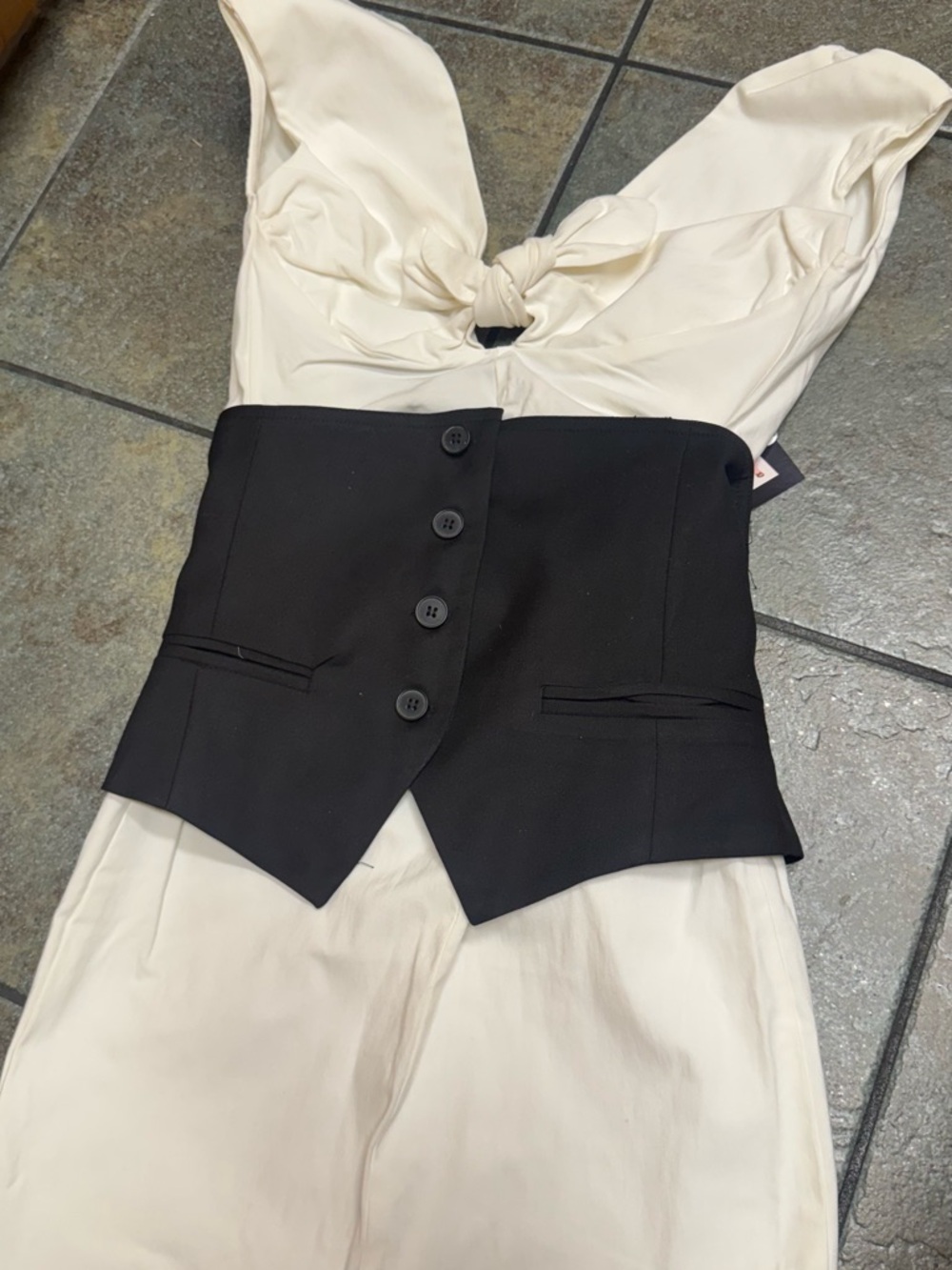 Pinup Couture Black Corset Waist Belt S